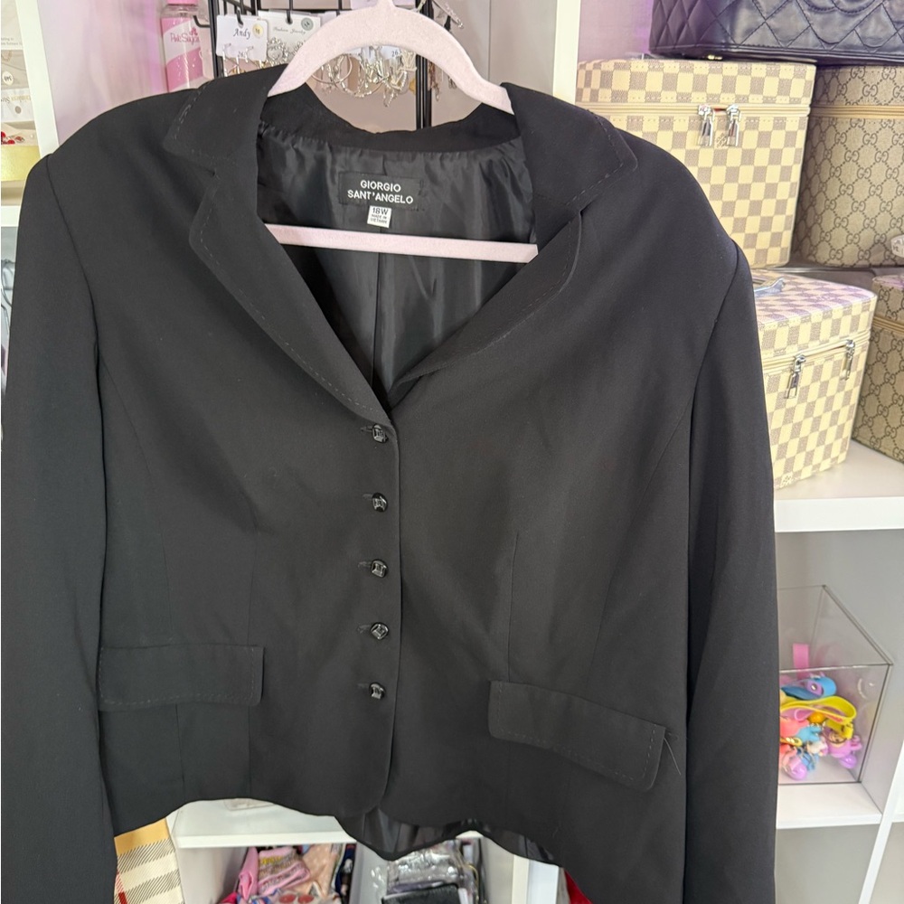 Giorgio Sant Angelo Black Women's Jacket 18W